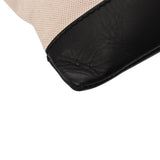 BALENCIAGA バレンシアガ ネイビークリップ L ホワイト/ブラック 373840 メンズ キャンバス レザー クラッチバッグ ABランク 中古 銀蔵
