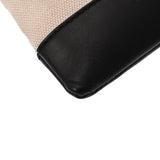 BALENCIAGA バレンシアガ ネイビークリップ L ホワイト/ブラック 373840 メンズ キャンバス レザー クラッチバッグ ABランク 中古 銀蔵