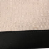 BALENCIAGA バレンシアガ ネイビークリップ L ホワイト/ブラック 373840 メンズ キャンバス レザー クラッチバッグ ABランク 中古 銀蔵