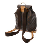 LOUIS VUITTON ルイヴィトン モノグラム モンスリ GM ブラウン M51135 ユニセックス モノグラムキャンバス リュック・デイパック Bランク 中古 銀蔵