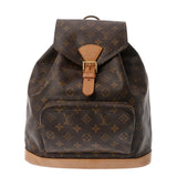 LOUIS VUITTON ルイヴィトン モノグラム モンスリ GM ブラウン M51135 ユニセックス モノグラムキャンバス リュック・デイパック ABランク 中古 銀蔵