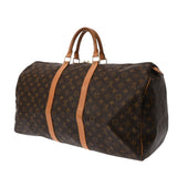 LOUIS VUITTON ルイヴィトン モノグラム キーポル 55 ブラウン M41424 ユニセックス モノグラムキャンバス ボストンバッグ Bランク 中古 銀蔵