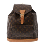 LOUIS VUITTON ルイヴィトン モノグラム モンスリ GM ブラウン M51135 ユニセックス モノグラムキャンバス リュック・デイパック Bランク 中古 銀蔵