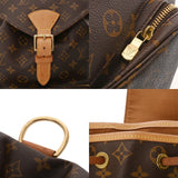LOUIS VUITTON ルイヴィトン モノグラム モンスリ GM ブラウン M51135 ユニセックス モノグラムキャンバス リュック・デイパック Bランク 中古 銀蔵