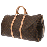 LOUIS VUITTON ルイヴィトン モノグラム キーポル バンドリエール 55 ブラウン M41414 ユニセックス モノグラムキャンバス ボストンバッグ ABランク 中古 銀蔵
