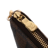 LOUIS VUITTON ルイヴィトン ダミエ ミニポシェットアクセソワール ブラウン N58011 レディース ダミエキャンバス アクセサリーポーチ Aランク 中古 銀蔵