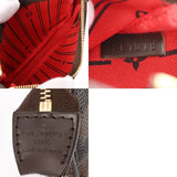 LOUIS VUITTON ルイヴィトン ダミエ ミニポシェットアクセソワール ブラウン N58011 レディース ダミエキャンバス アクセサリーポーチ Aランク 中古 銀蔵