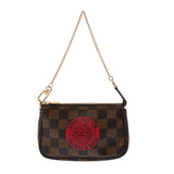 LOUIS VUITTON ルイヴィトン ダミエ ミニポシェットアクセソワール ブラウン N58011 レディース ダミエキャンバス アクセサリーポーチ Aランク 中古 銀蔵