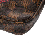 LOUIS VUITTON ルイヴィトン ダミエ ミニポシェットアクセソワール ブラウン N58011 レディース ダミエキャンバス アクセサリーポーチ Aランク 中古 銀蔵
