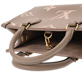LOUIS VUITTON ルイヴィトン モノグラムアンプラント オンザゴー PM 2WAY トゥルトレール/クレーム M45779 レディース レザー ハンドバッグ Aランク 中古 銀蔵