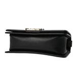 CHANEL シャネル ボーイシャネル チェーンショルダー 20cm ブラック A67085 レディース キャビアスキン ショルダーバッグ Aランク 中古 銀蔵