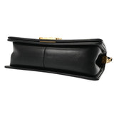 CHANEL シャネル ボーイシャネル チェーンショルダー 25cm ブラック A67086 レディース ラムスキン ショルダーバッグ ABランク 中古 銀蔵