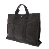 HERMES エルメス エールライン MM グレー ユニセックス キャンバス トートバッグ ABランク 中古 銀蔵