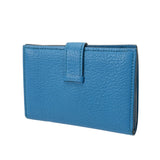 HERMES エルメス ベアン ミニ ブルーフリーダ Y刻印(2020年頃) レディース シェーブル 二つ折り財布 ABランク 中古 銀蔵