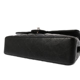 CHANEL シャネル マトラッセ Wフラップ Wチェーンショルダー 25cm ブラック A01112 レディース キャビアスキン ショルダーバッグ ABランク 中古 銀蔵