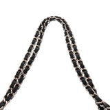 CHANEL シャネル マトラッセ Wフラップ Wチェーンショルダー 25cm ブラック A01112 レディース キャビアスキン ショルダーバッグ ABランク 中古 銀蔵