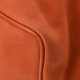 HERMES エルメス ヴァルパライソ GM オレンジ ユニセックス トワルシェブロン/ヴォーグミ ハンドバッグ ABランク 中古 銀蔵
