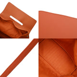 HERMES エルメス ヴァルパライソ GM オレンジ ユニセックス トワルシェブロン/ヴォーグミ ハンドバッグ ABランク 中古 銀蔵