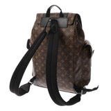 LOUIS VUITTON ルイヴィトン モノグラムマカサー クリストファー MM ブラウン/ブラック M43735 メンズ モノグラムキャンバス リュック・デイパック Aランク 中古 銀蔵