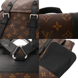 LOUIS VUITTON ルイヴィトン モノグラムマカサー クリストファー MM ブラウン/ブラック M43735 メンズ モノグラムキャンバス リュック・デイパック Aランク 中古 銀蔵