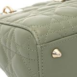 CHRISTIAN DIOR クリスチャンディオール カナージュ Lady Dior MY ABC DIORバッグ レディース ラムスキン ショルダーバッグ Aランク 中古 銀蔵