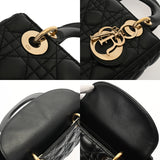 CHRISTIAN DIOR クリスチャンディオール カナージュ レディース ラムスキン ショルダーバッグ Aランク 中古 銀蔵