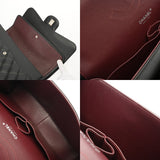 CHANEL シャネル マトラッセ WフラップWチェーンショルダー 30cm ブラック A58600 レディース キャビアスキン ショルダーバッグ Aランク 中古 銀蔵