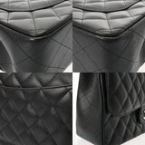 CHANEL シャネル マトラッセ WフラップWチェーンショルダー 30cm ブラック A58600 レディース キャビアスキン ショルダーバッグ Aランク 中古 銀蔵