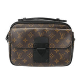 LOUIS VUITTON ルイヴィトン モノグラムマカサー Sロック メッセンジャー 2WAY ブラウン/ブラック M45806 メンズ モノグラムキャンバス ショルダーバッグ ABランク 中古 銀蔵