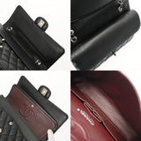 CHANEL シャネル マトラッセ Wフラップ Wチェーンショルダー 25 ブラック A01112 レディース キャビアスキン ショルダーバッグ Aランク 中古 銀蔵