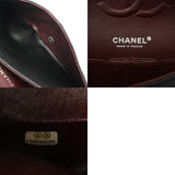 CHANEL シャネル マトラッセ Wフラップ Wチェーンショルダー 25 ブラック A01112 レディース キャビアスキン ショルダーバッグ Aランク 中古 銀蔵