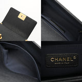 CHANEL シャネル ボーイシャネル ハンドバッグ 20cm ブラック A67085 レディース キャビアスキン ショルダーバッグ Aランク 中古 銀蔵