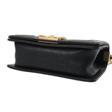 CHANEL シャネル ボーイシャネル ハンドバッグ 20cm ブラック A67085 レディース キャビアスキン ショルダーバッグ Aランク 中古 銀蔵