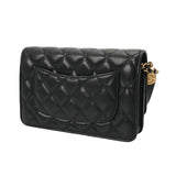 CHANEL シャネル マトラッセ チェーンウォレット ブラック AP2876 レディース キャビアスキン ショルダーバッグ Aランク 中古 銀蔵