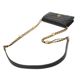 CHANEL シャネル マトラッセ チェーンウォレット ブラック AP2876 レディース キャビアスキン ショルダーバッグ Aランク 中古 銀蔵