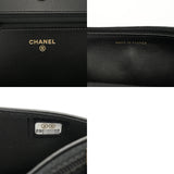 CHANEL シャネル ボーイシャネル チェーンウォレット 20cm ブラック AP1117 レディース キャビアスキン ショルダーバッグ Aランク 中古 銀蔵
