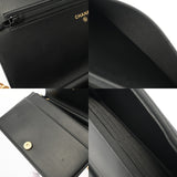CHANEL シャネル ボーイシャネル チェーンウォレット 20cm ブラック AP1117 レディース キャビアスキン ショルダーバッグ Aランク 中古 銀蔵