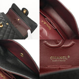 CHANEL シャネル マトラッセ チェーンショルダー 23cm Wフラップ ブラック A01113 レディース キャビアスキン ショルダーバッグ Aランク 中古 銀蔵