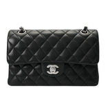 CHANEL シャネル マトラッセ クラシックスモールハンドバッグ 23cm ブラック A01113 レディース ラムスキン ショルダーバッグ Aランク 中古 銀蔵