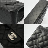 CHANEL シャネル マトラッセ クラシックスモールハンドバッグ 23cm ブラック A01113 レディース ラムスキン ショルダーバッグ Aランク 中古 銀蔵