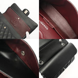 CHANEL シャネル マトラッセ Wフラップ Wチェーンショルダー 25cm ブラック A01112 レディース キャビアスキン ショルダーバッグ ABランク 中古 銀蔵