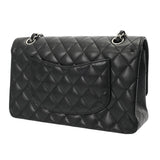CHANEL シャネル マトラッセ Wフラップ Wチェーンショルダー 25cm ブラック A01112 レディース キャビアスキン ショルダーバッグ ABランク 中古 銀蔵