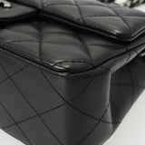 CHANEL シャネル マトラッセ ミニフラップバッグ 20 ブラック A69900 レディース ラムスキン ショルダーバッグ Aランク 中古 銀蔵