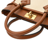 LOUIS VUITTON ルイヴィトン モノグラム オンマイサイド PM ベージュ/ブラウン M59905 レディース キャンバス レザー 2WAYバッグ Aランク 中古 銀蔵
