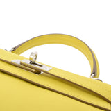 HERMES エルメス ケリー 25 内縫い 2WAY ライム U刻印(2022年頃) レディース ヴォースイフト ハンドバッグ Aランク 中古 銀蔵