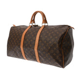 LOUIS VUITTON ルイヴィトン モノグラム キーポル 55 ブラウン M41424 ユニセックス モノグラムキャンバス ボストンバッグ Bランク 中古 銀蔵