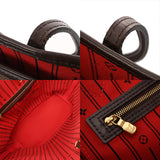 LOUIS VUITTON ルイヴィトン ダミエ ネヴァーフル MM ブラウン N51105 レディース ダミエキャンバス トートバッグ Bランク 中古 銀蔵