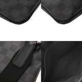 LOUIS VUITTON ルイヴィトン ダミエグラフィット トマス 黒/グレー N58028 メンズ ダミエグラフィットキャンバス ショルダーバッグ Aランク 中古 銀蔵