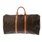 LOUIS VUITTON ルイヴィトン モノグラム キーポル バンドリエール 55 ブラウン M41414 ユニセックス モノグラムキャンバス ボストンバッグ Bランク 中古 銀蔵