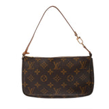 LOUIS VUITTON ルイヴィトン モノグラム ポシェット アクセソワール ブラウン M51980 レディース モノグラムキャンバス アクセサリーポーチ Bランク 中古 銀蔵